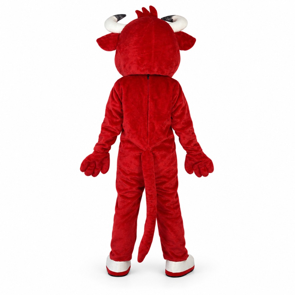 Adult Style Active Red Bull Mascot Costume