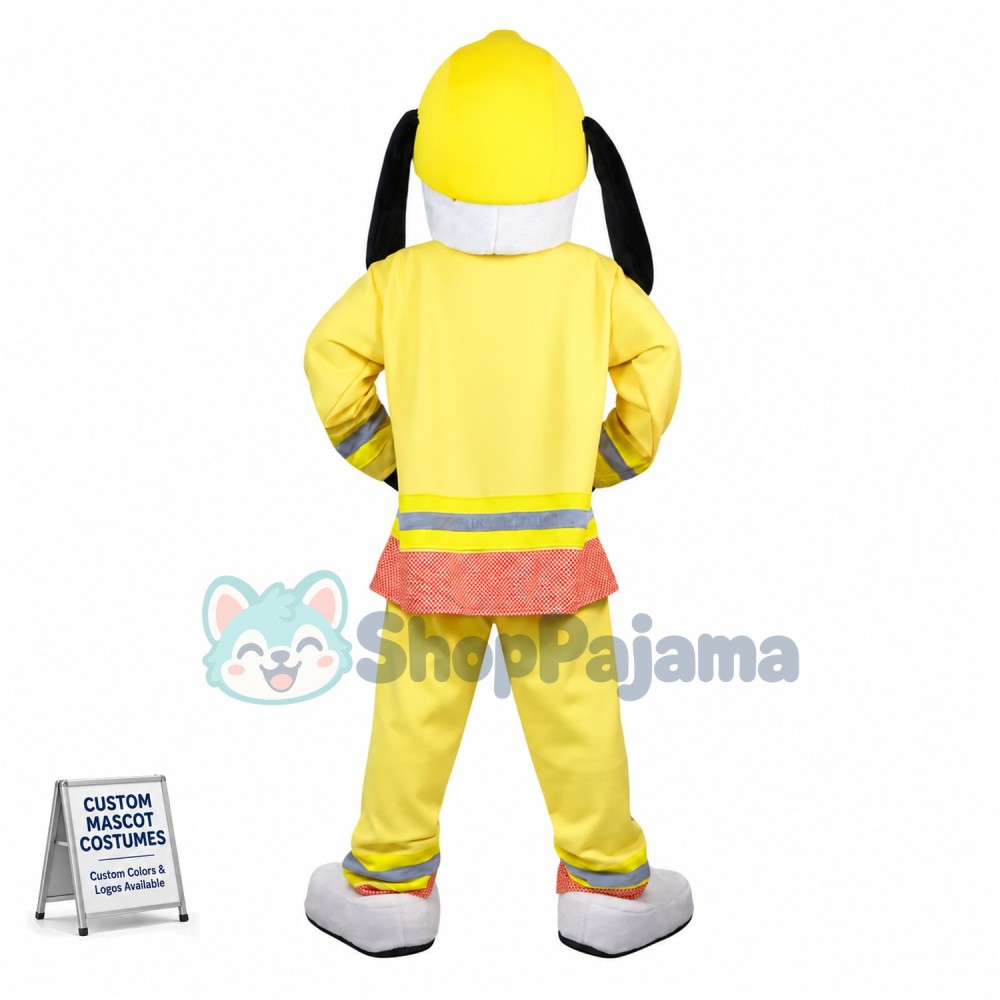Sincere Fire Dog Mascot Costume For Adult