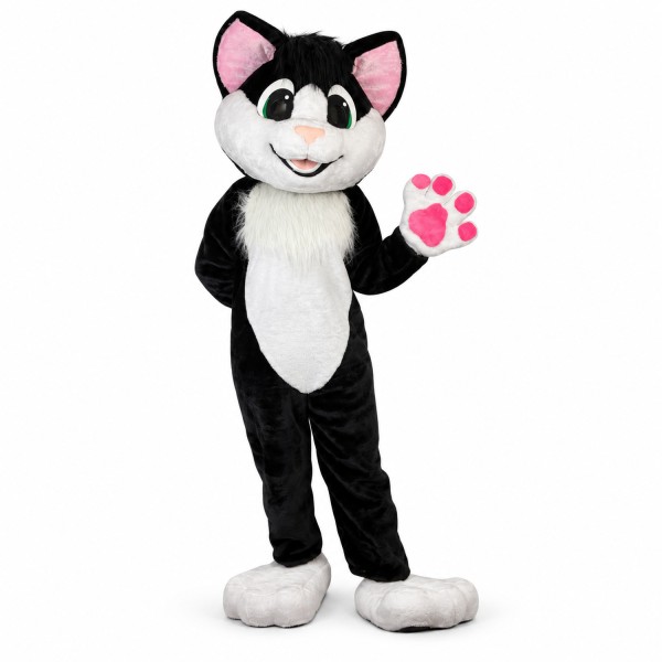 Well-behaved Pet Dog With Pink Paws Mascot Costume