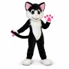 Well-behaved Pet Dog With Pink Paws Mascot Costume