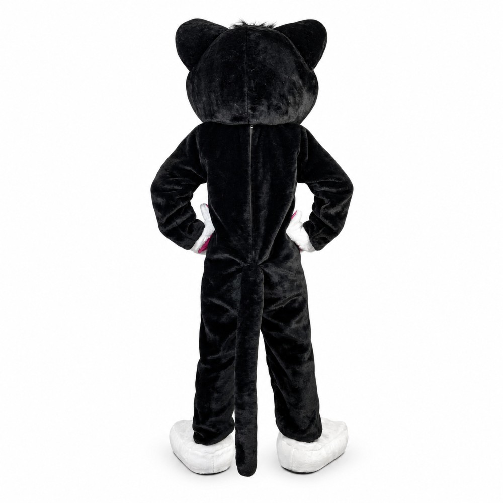 Well-behaved Pet Dog With Pink Paws Mascot Costume