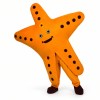 Gorgeous Orange Starfish Cartoon Mascot Costume