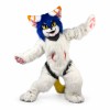 Adult Fancy Long Wool White Tiger Mascot Costume