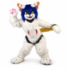 Adult Fancy Long Wool White Tiger Mascot Costume