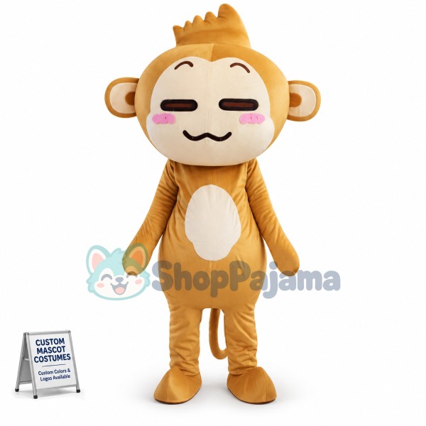 Fashion Cartoon Yoyo Monkey Mascot Costume