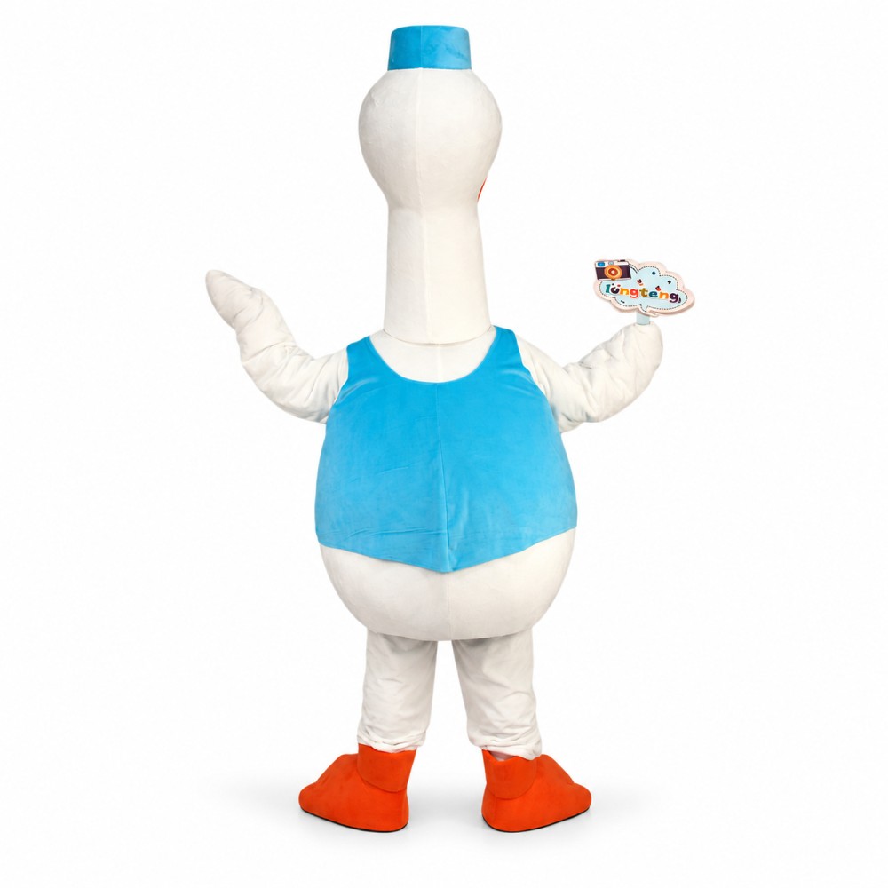 The Dignified Service White Goose Mascot Costume