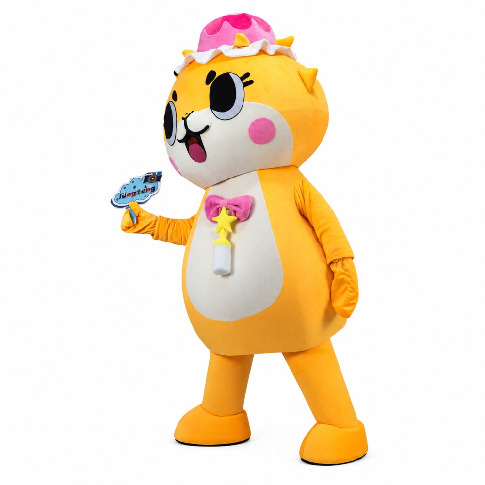 Cute Baby Tiger Carrying Feeding Bottle Mascot Costume