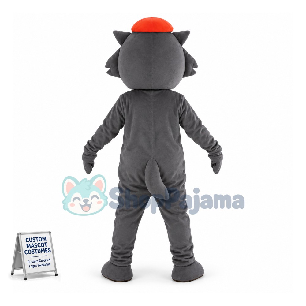 Villain Wolffy Mascot Cartoon Costume