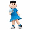 Fuss The Lucy In Blue Dress Cartoon Mascot Costume