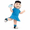 Fuss The Lucy In Blue Dress Cartoon Mascot Costume