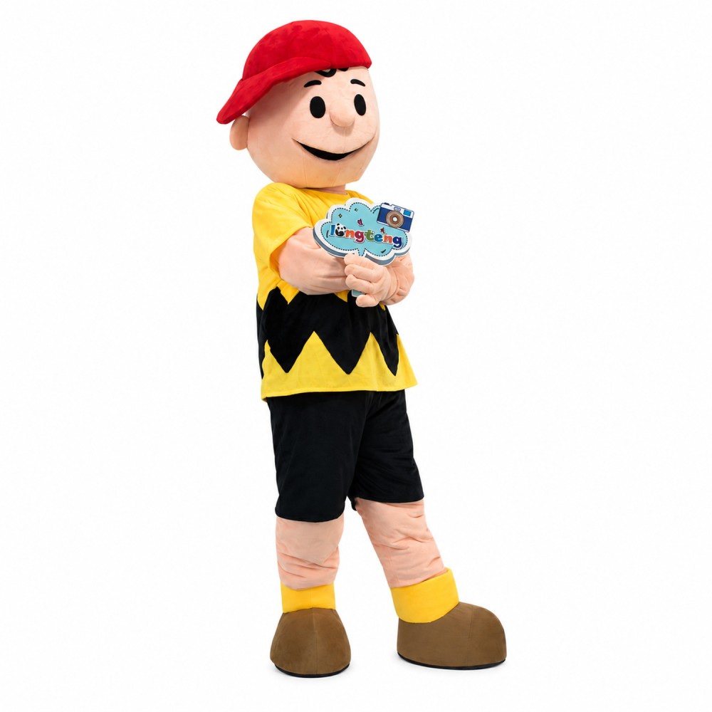 Determined Charlie Brown Mascot Cartoon Costume
