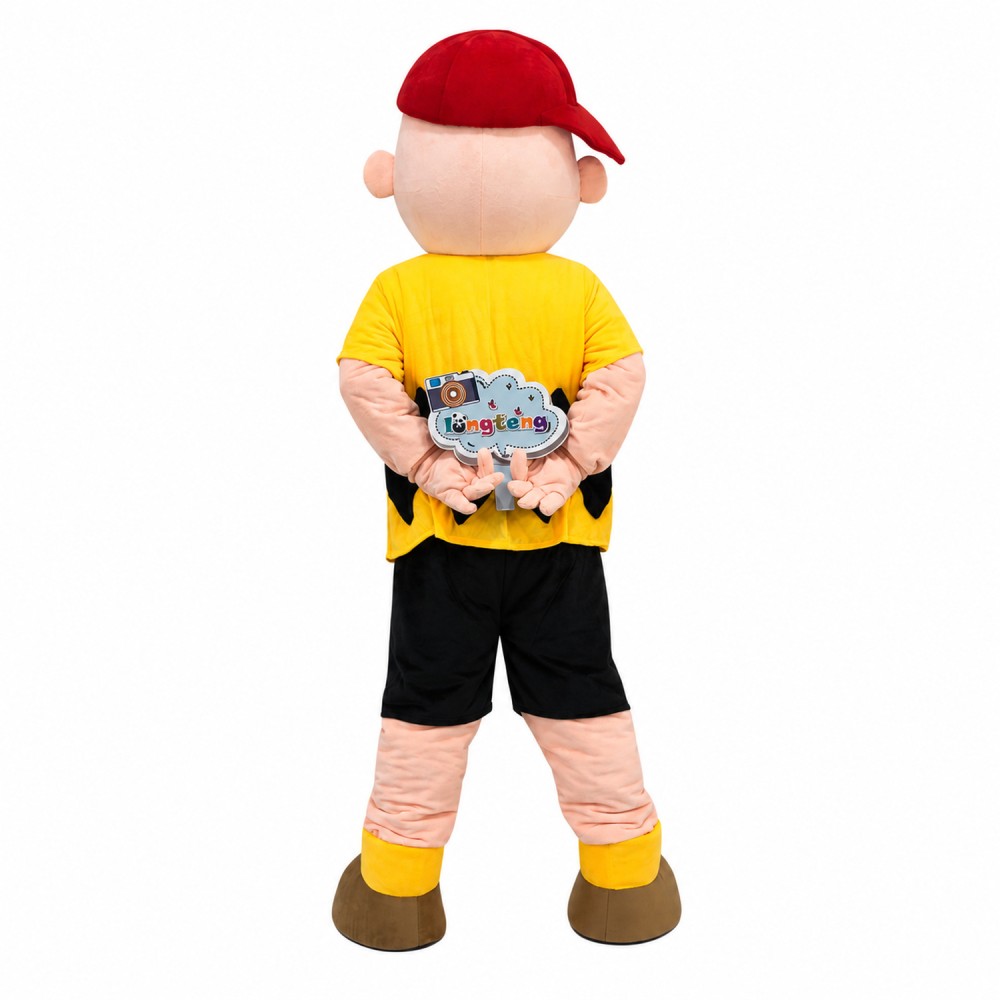 Determined Charlie Brown Mascot Cartoon Costume