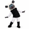 Adorable Poodle With Warm Headgear Mascot Costume