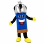 Pencil of Wisdom Mascot Costume Wearing Crown