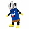 Pencil of Wisdom Mascot Costume Wearing Crown