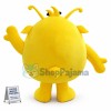 Yellow Big Eyed Monster With Long Tentacles Cartoon Mascot Costume