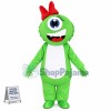 Soft Lightweight Cartoon Green One Eyed Monster Mascot Costume