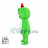Soft Lightweight Cartoon Green One Eyed Monster Mascot Costume