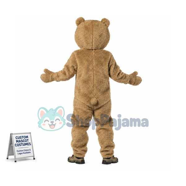 Adult Soft Plush Bear of Cartoon Style Mascot Costume