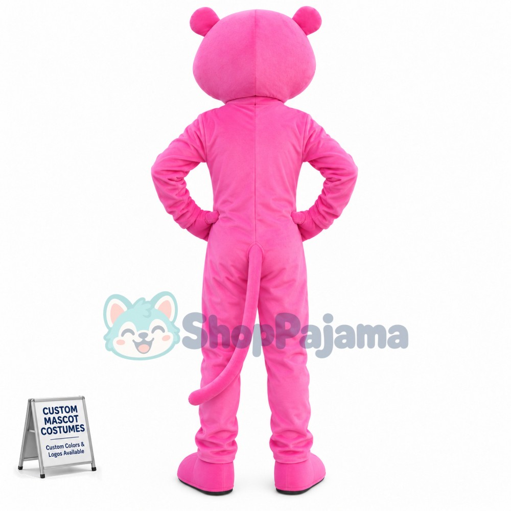 Lovable Cartoon Role The Individual Pink Panther Mascot Costume
