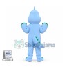Standing Style Cartoon Light Blue Sea Turtle Mascot Costume