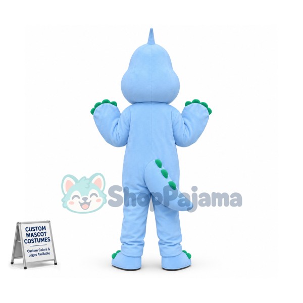 Standing Style Cartoon Light Blue Sea Turtle Mascot Costume