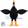 Adult Whole Black Hoopoe With Huge Wings Mascot Costume