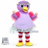 Tender Mother Duck Wearing Apron Cartoon Mascot Costume