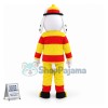 Brave Fire Dog of The Rescue Team Adult Mascot Costume