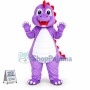 Active Cartoon Purple Baby Dinosaur Mascot Costume