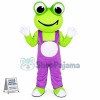 Adult Cute Cartoon Frog With Big Eyes Mascot Costume