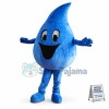Blue Water Droplet Mascot Costume