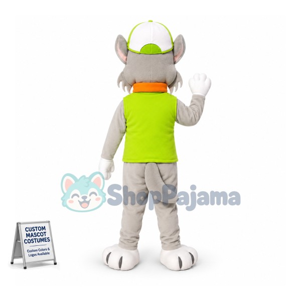 Paw Patrol Green Dog Rocky Mascot Costume