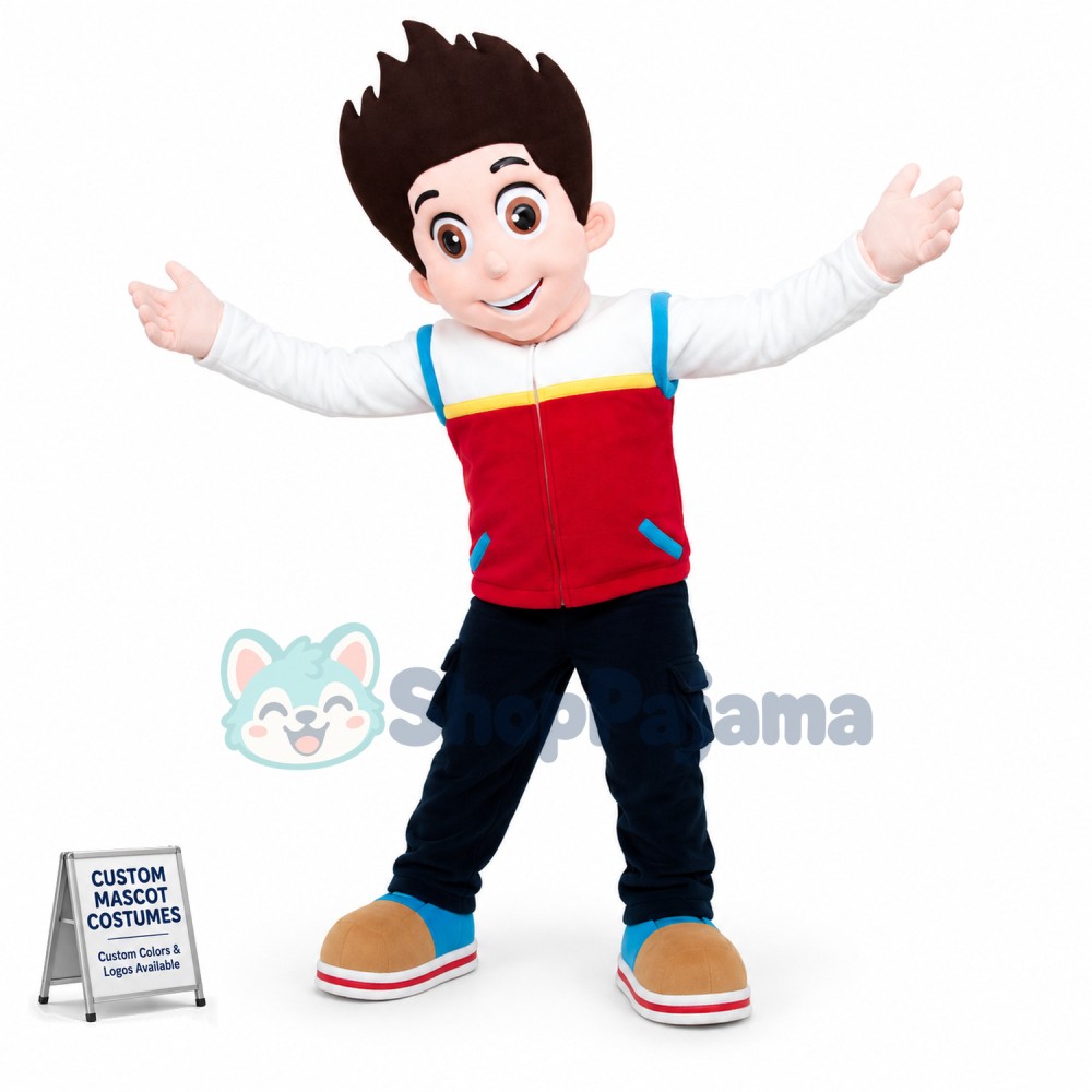 Paw Patrol Boy Ryder Mascot Costume
