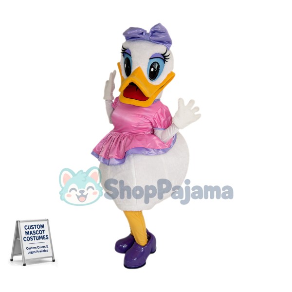 Mouse Clubhouse Miss Duck Daisy Duck Mascot Costume
