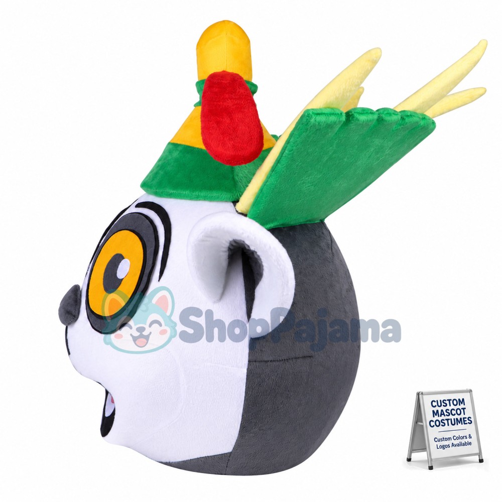 Unisex Madagascar King Julian Lemur Lemuroid Lemuridae Mascot Costume Cartoon Character