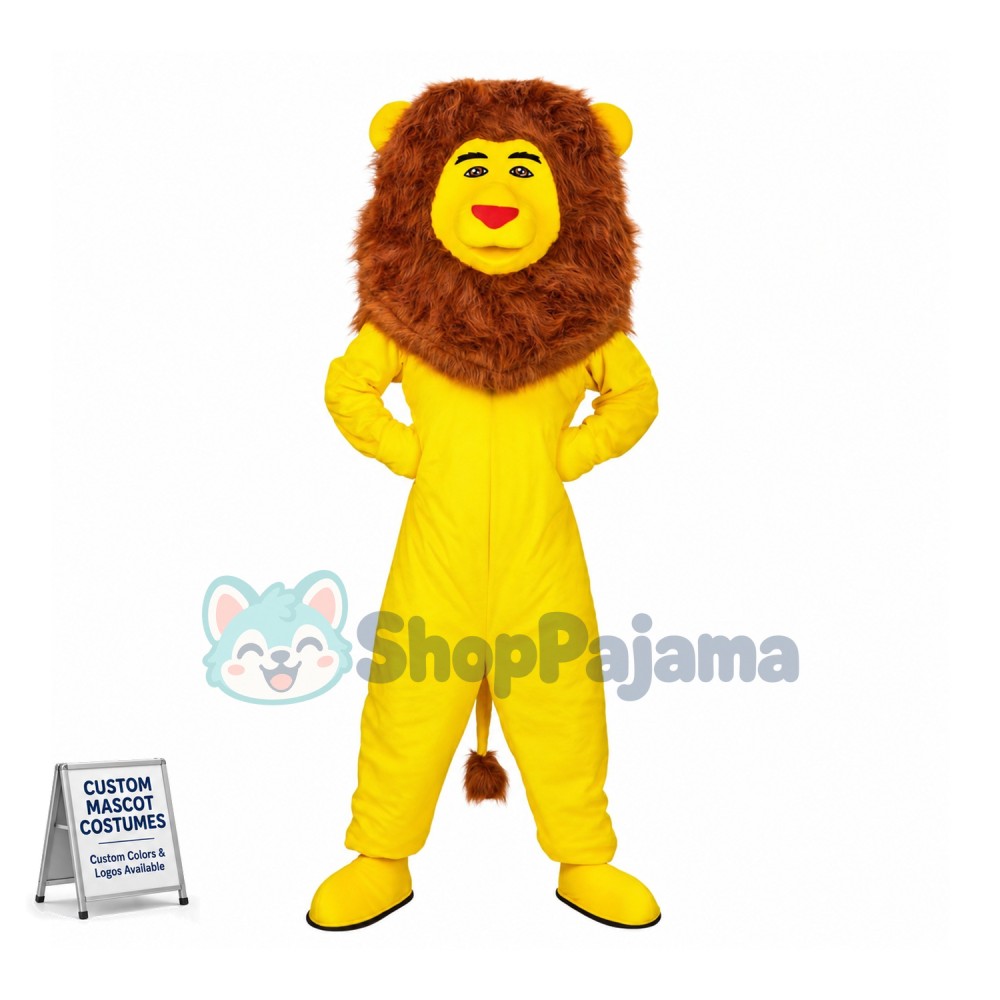 Yellow Lion Mascot Costume Custom Fancy Dress Cosplay Cartoon Mascot Costume Carnival Costume