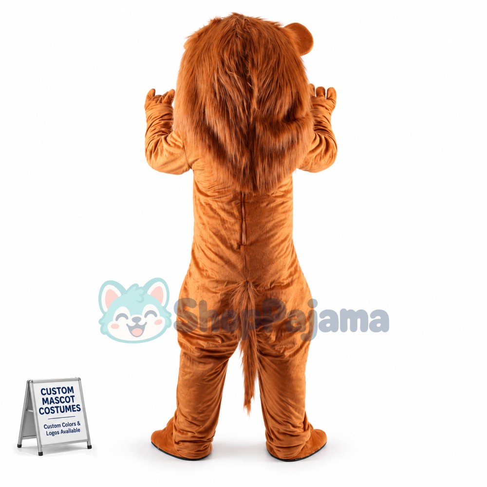 Cute Wally Lion Mascot Costume
