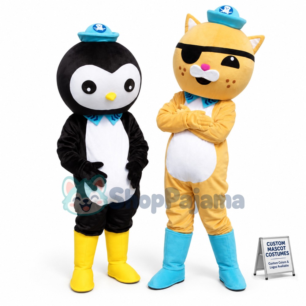 The Octonauts Barnacles Kwazii Peso Shellington Mascot Costumes