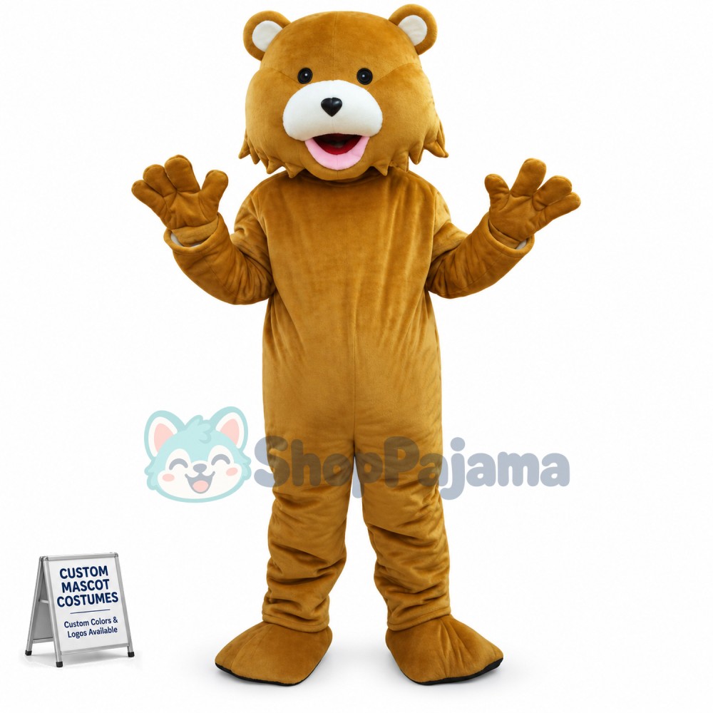 Brown Bear Adult Mascots Costume Fancy Dress Custom Mascot