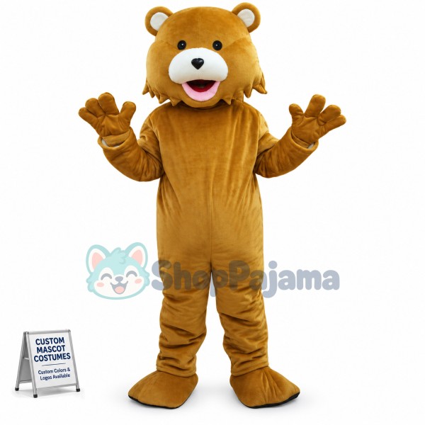 Brown Bear Adult Mascots Costume Fancy Dress Custom Mascot