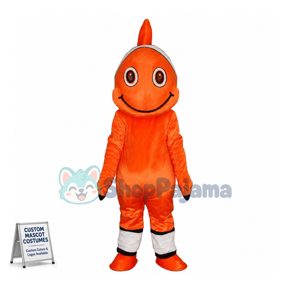Nemo Clownfish Mascot Costume Buffoon fish Cartoon Fancy Dress
