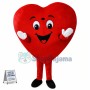 New Red Love Heart Mascot Costume Christmas Party Dress