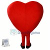 New Red Love Heart Mascot Costume Christmas Party Dress