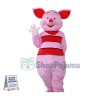 Cute Pink Piglet Pig Cartoon Mascot Costume Fancy Party Dress