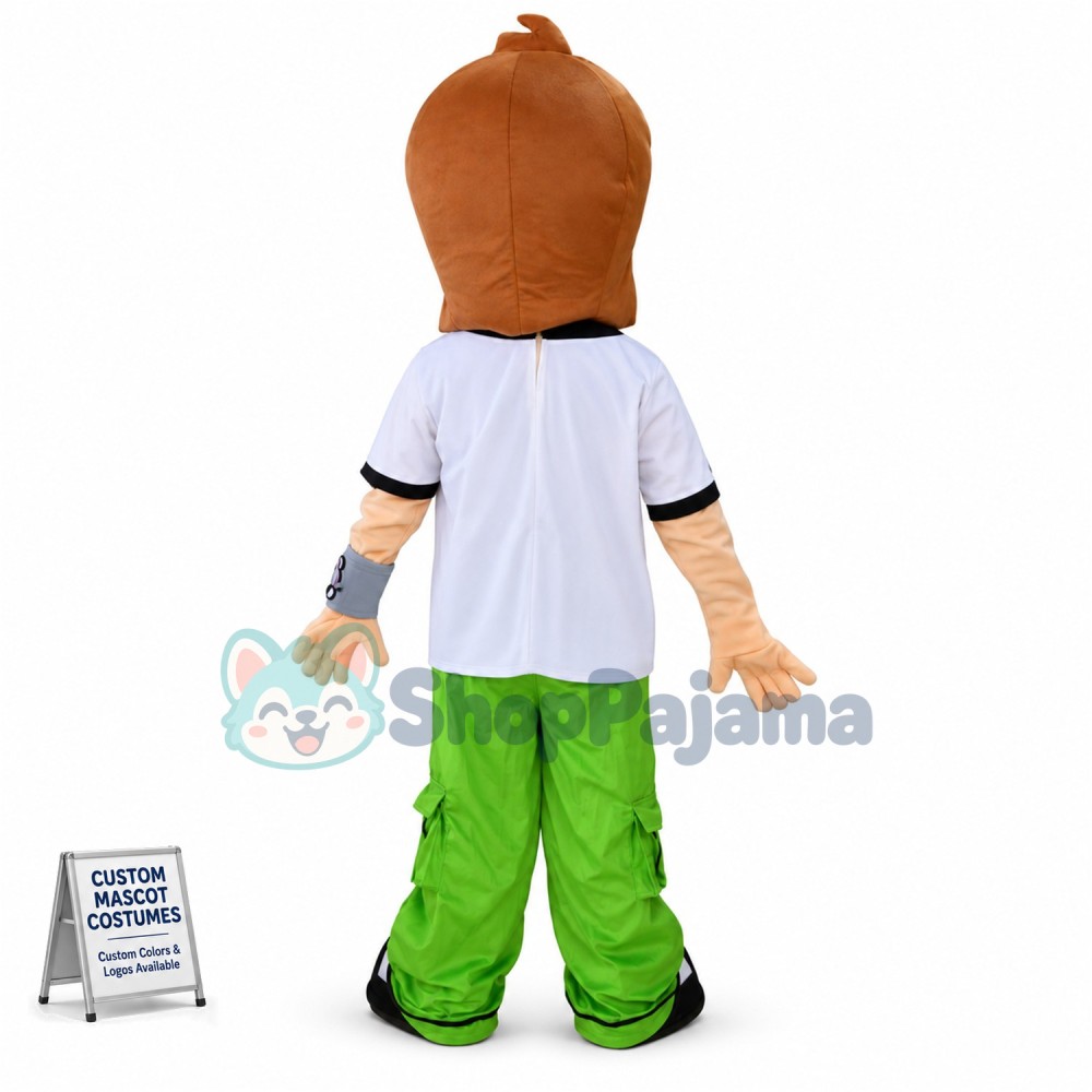Ben 10 Cartoon Mascot Costume Adult Size Custom Mascot