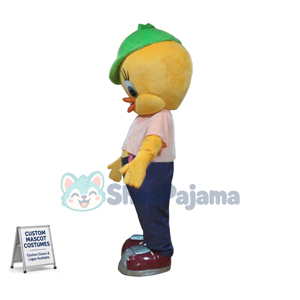 Tweety Bird Canary Cartoon Mascot Costume Suit Fancy Dress