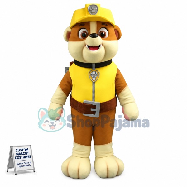 Top Quality Paw Patrol Rubble Mascot Costume