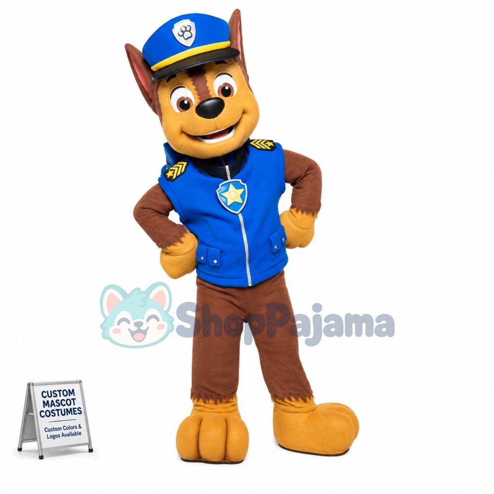 Top Quality Paw Patrol Chase Mascot Costume