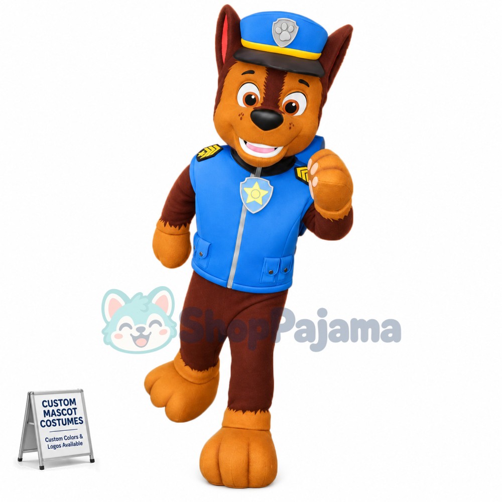 Top Quality Paw Patrol Chase Mascot Costume